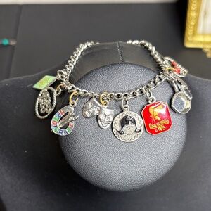 Vintage Charm Variety Cardinal Pan Heart Art Dainty Bracelet